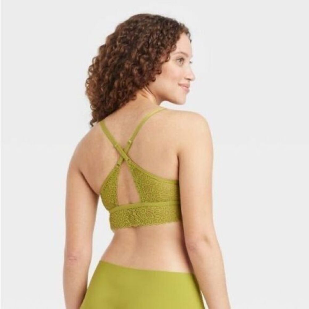Auden Women's Lace‎ Removable Pad Bralette Auden Size L